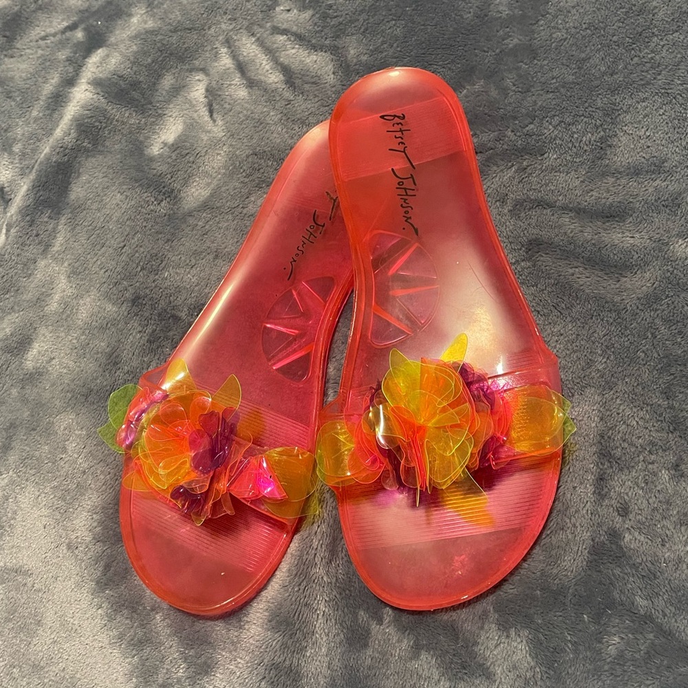 Betsey Johnson Jelly Slides